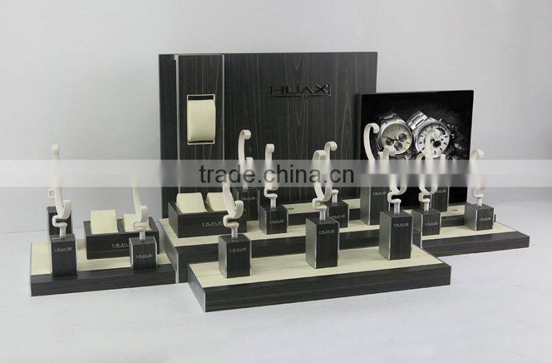 2015 Hot Sale Promotion Floor Standing Wooden Watches Display Showcases