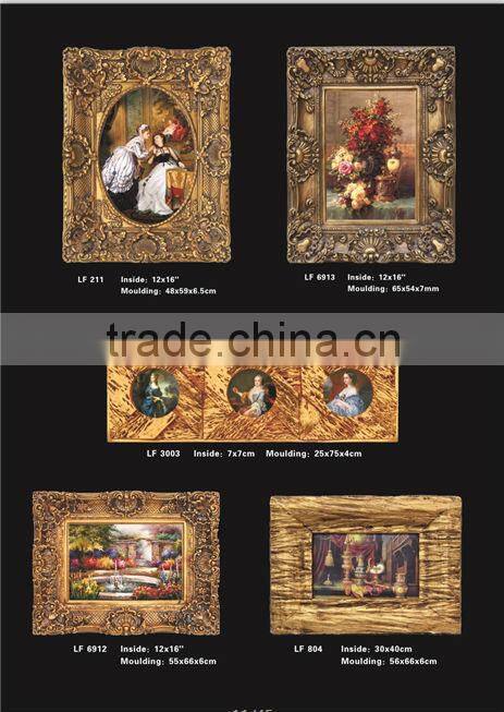 hot sale new style 24x36" wall resin moulding antique gold oil painting frame painting frame