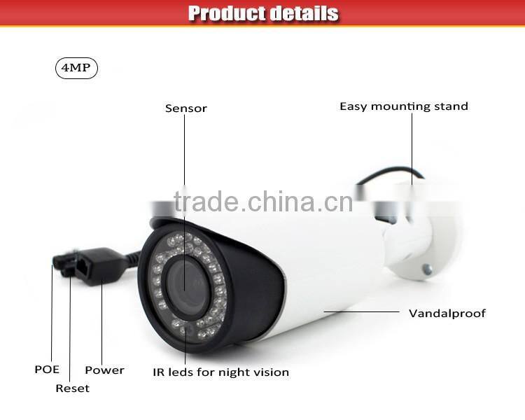 4mp top 10 cctv Surveillance onvif network bullet ip camera