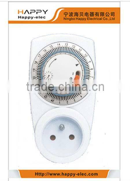 French plug-in timer mechanical timer switch
