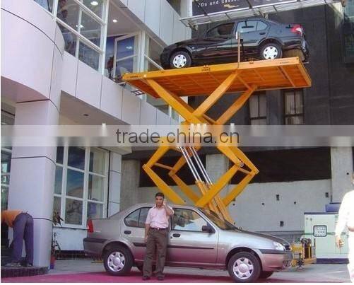 Hydraulic underground scissor platform for car