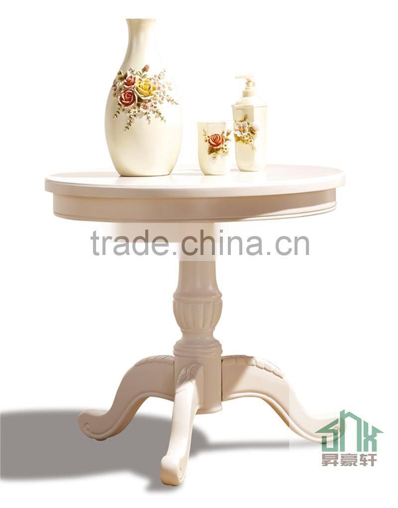 SHX Hot selling small round table wooden round tea table coffee table HB-601# small wooden round table