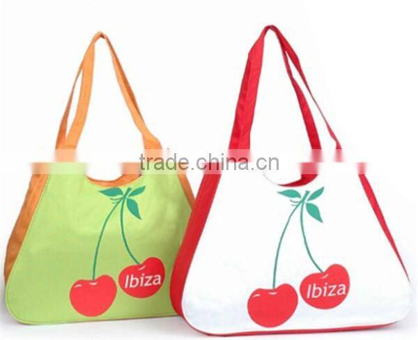 print leisure canvas shoulder with colorful shoulder bag jute tote bag