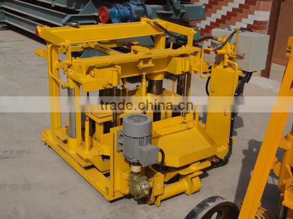 Mobile Block machinery QT40-3A small home production machinery