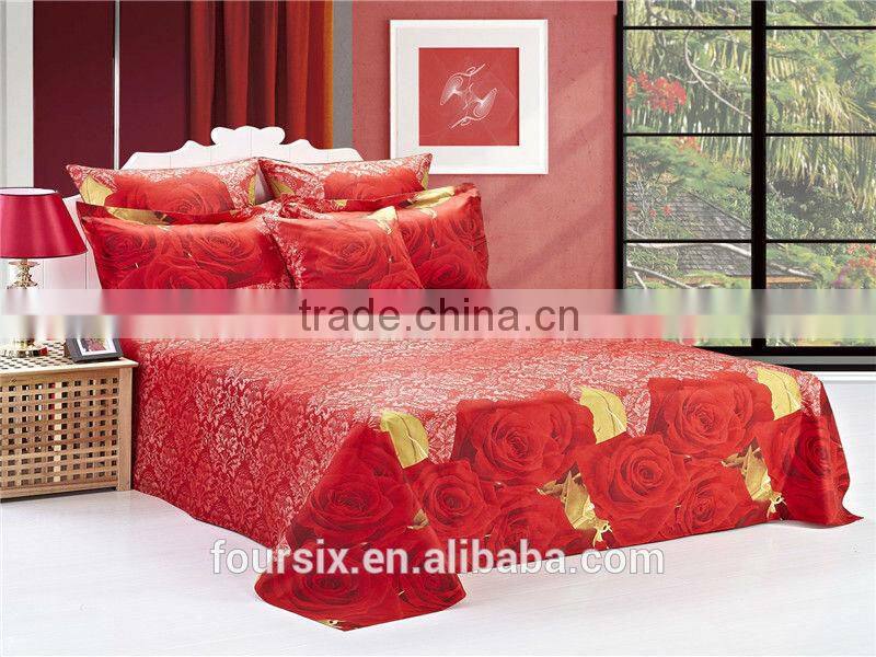 home textile, 2013 printed flower quality cotton set -3d