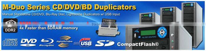 All Pro Solutions M-Duo-5 Standalone Manual 1 to 7 Drive CD DVD Duplication Machine + USB Flash Copy to Disc