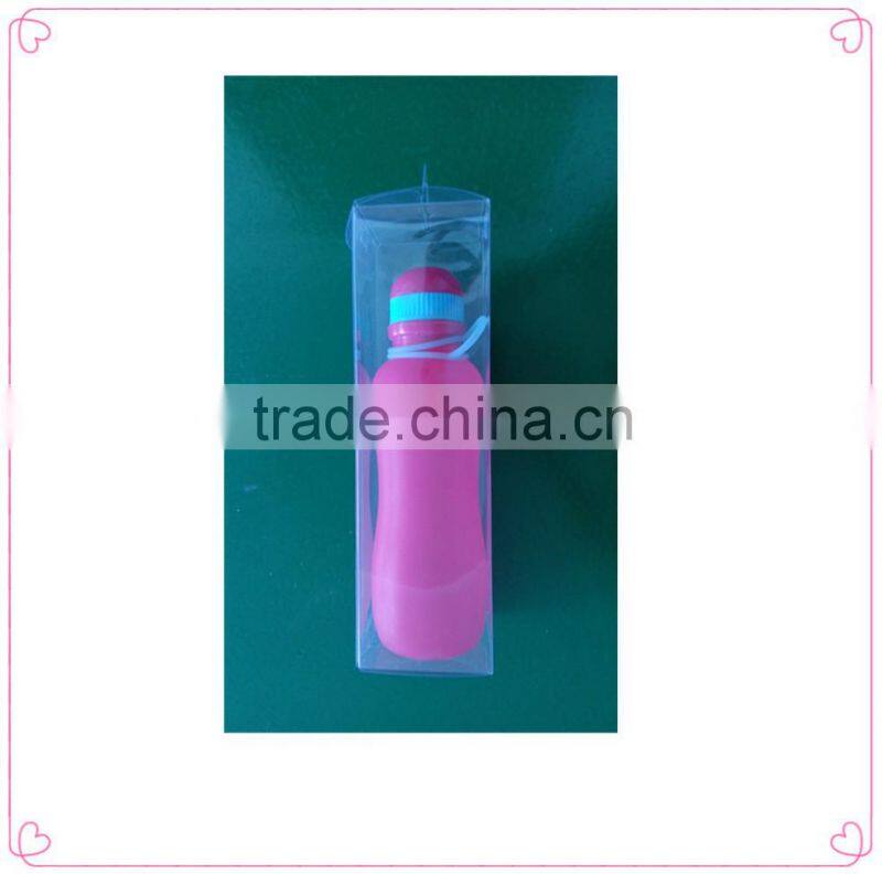 Wide mouth water plastic bottle,folding water bottle,wholesale portable drinking botter