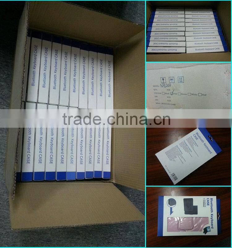 red Universal Leather Case Flip Cover for 7 inch Tablet Pu Stand Leather keybord Case