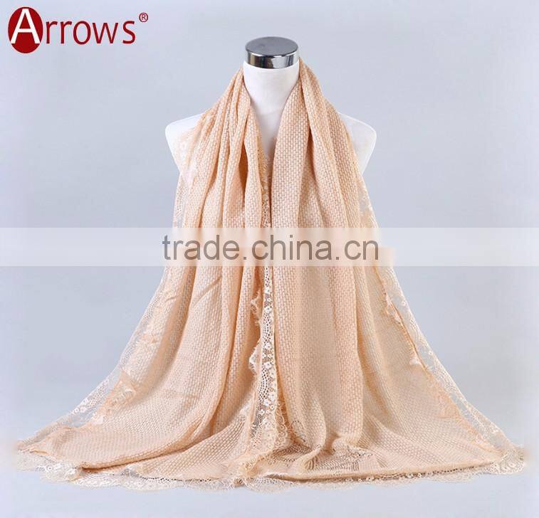 Cheap Price Gray Lace and Shiny Crystal Sequin Fashion Scarves for Women