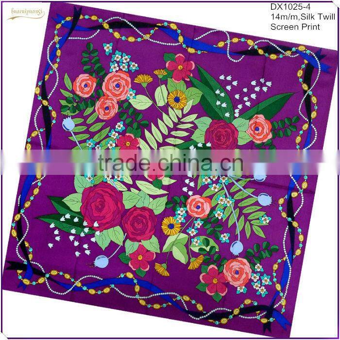 Factory Best Price Hand Printed Handkerchief
