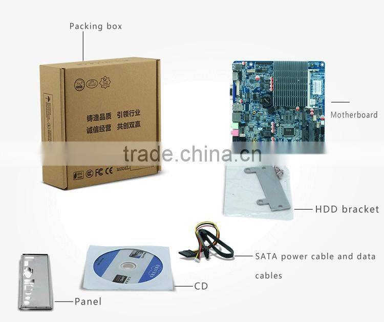 Workstation Mother board PC Mainboard Integrated IntelJ1900/2.00GHz Quad core,TDP 10W