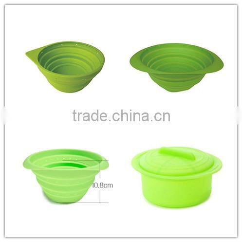 popular cheap silicone collapsible bowl