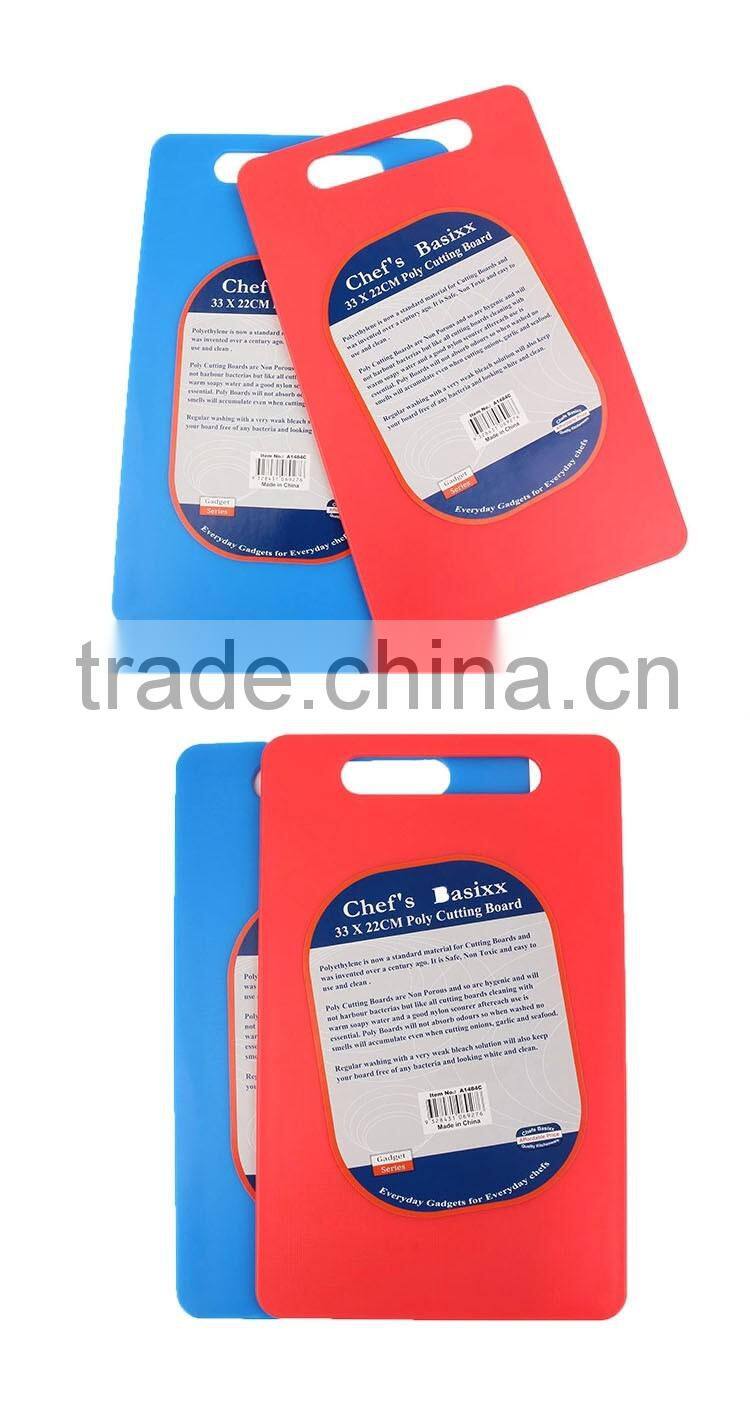 Pure Color Cutting Board Food Grade PP Plastic Chopping Blocks
