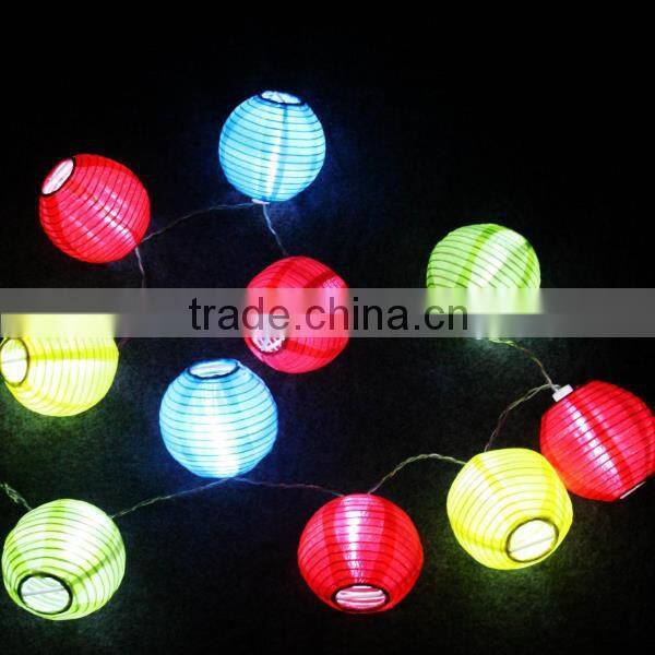 hanging outdoor string lights