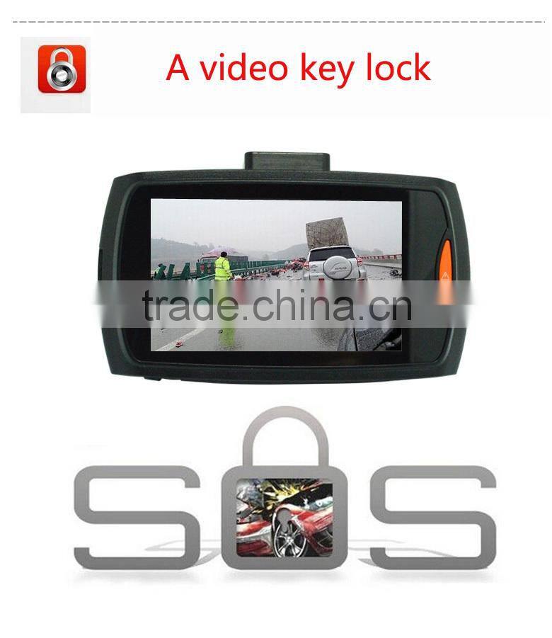 2.7 inch LED display accelerometer wide-angle full hd night-vision driver recorder hd car DVR camera