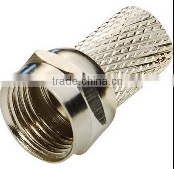 New style hot-sale brass screwed f connector
