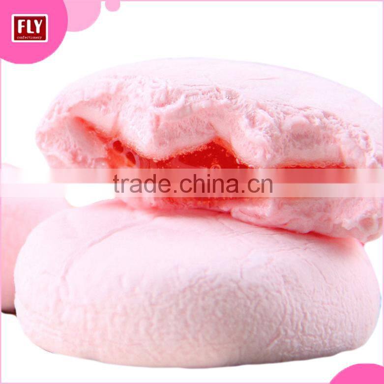 Individual Wrapped Center Filled Marshmallow Candy With Jam