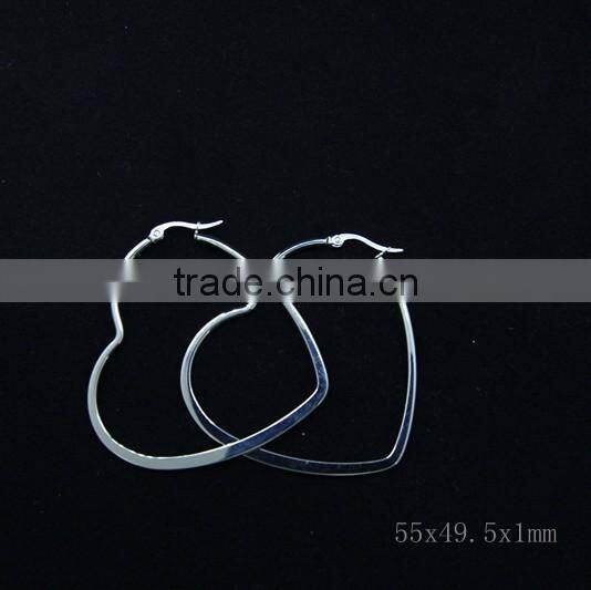 heart ring earrings for girls 316L stainless steel