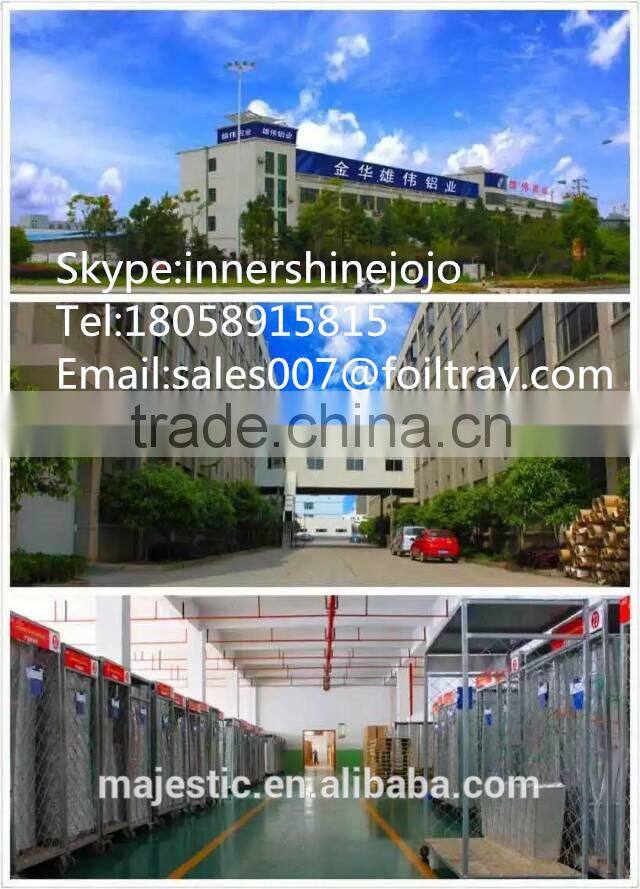 2015 New Mold Food Packing Different Size Aluminum Foil Round Shape Pisa Tray