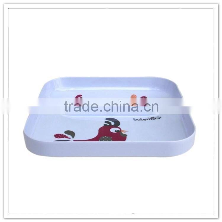 Beautifu EU style rectangle melamine serving tray own design