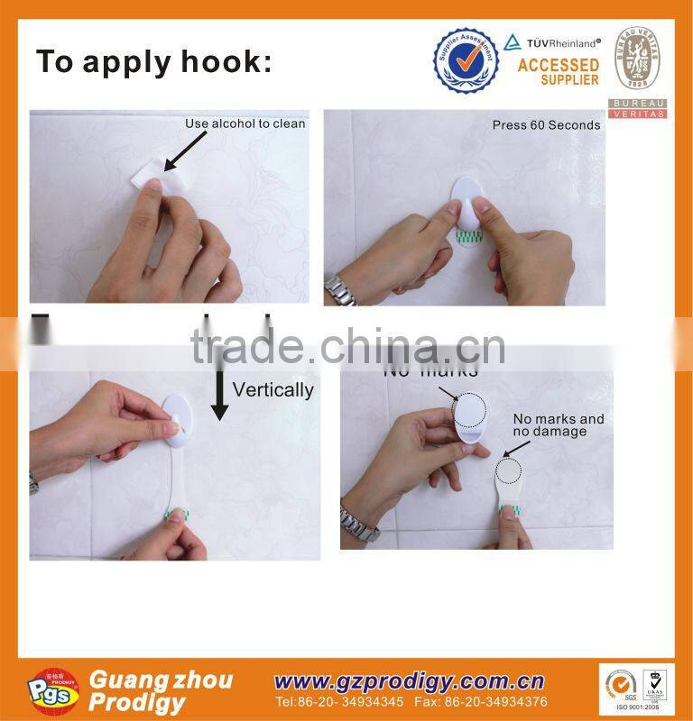 Removable hanging hooks, self adhesive jumbo hook