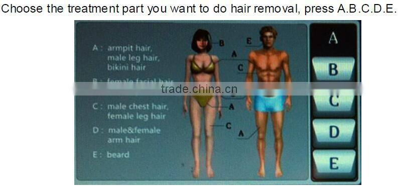 Professional sapphire laser 808nm diode laser hair removal device