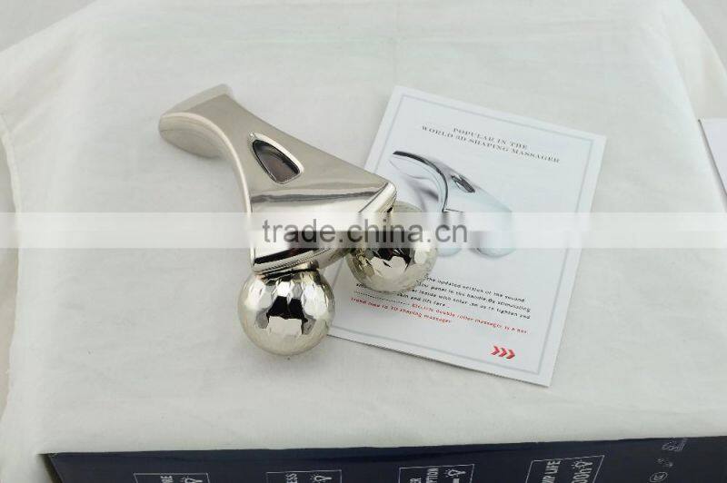 3D Facial Massage Roller Y Shape Platinum Solar Energy Massager