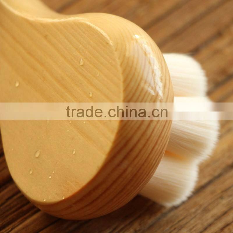 High quality wood handle cleaning makeup brushes