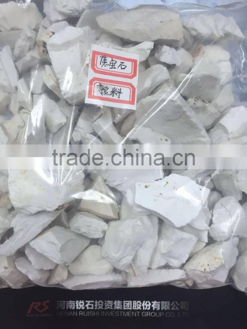 Calcined kaolin clay for high grade refractory materials