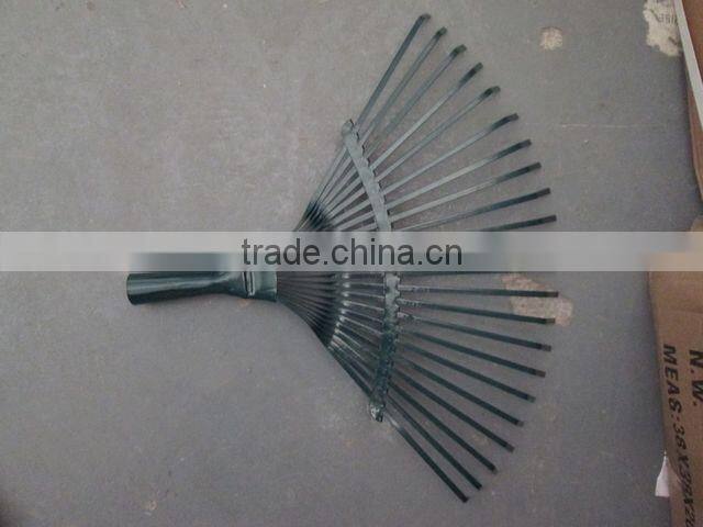 22 tine steel iron concrete garden rakes