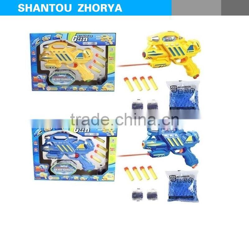Zhorya hot selling functional 2 in 1 water bullet gun EVA bullet gun toy