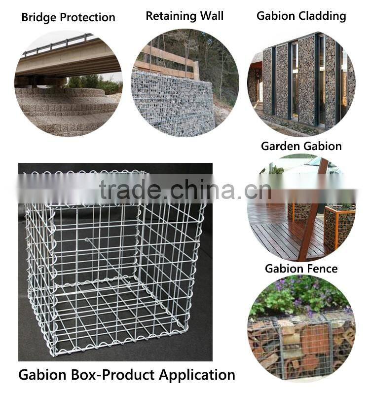 Garden beautiful decor hot dip galvanized mesh gabion baskets