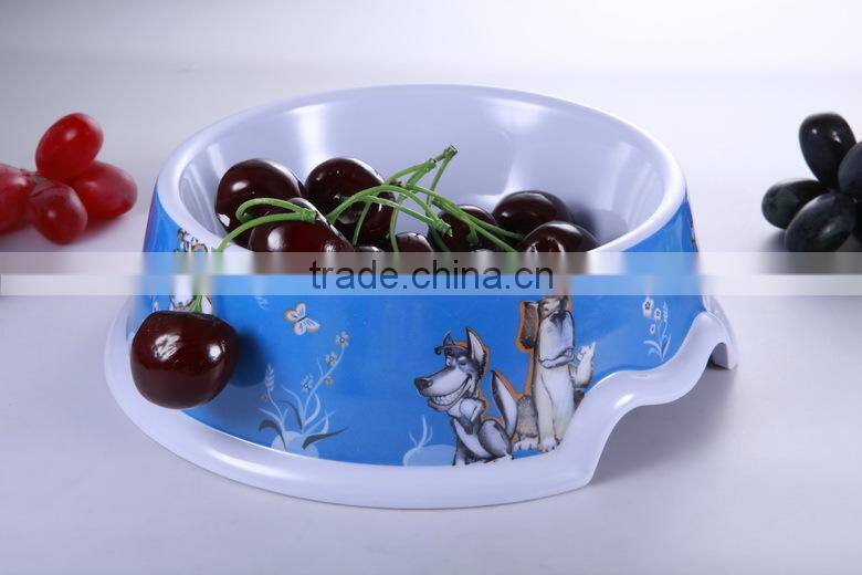 Factory wholesale custom cheap melamine pet bowl,single dog feeder