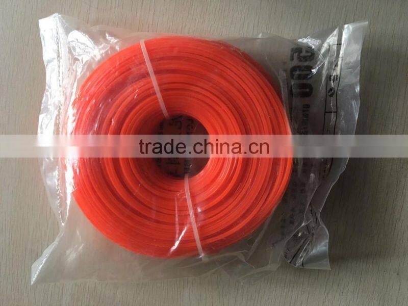 Straight Plastic blade cutting type and CE certification nylon 3.2mm*1KG trimmer line