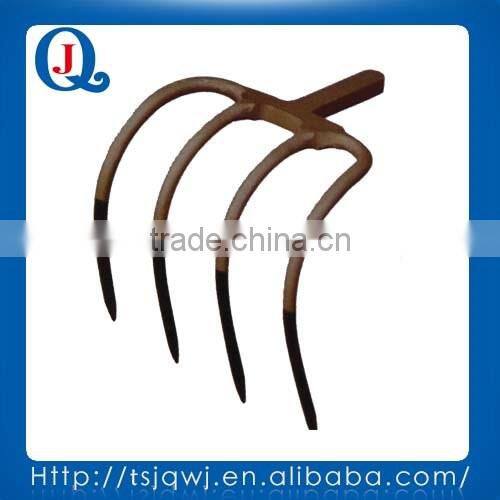 Fork head JQ004-3 with four tines for garden and farm