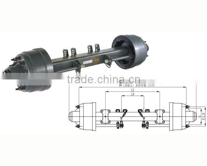 Semi-trailer American Axle 12T-16T