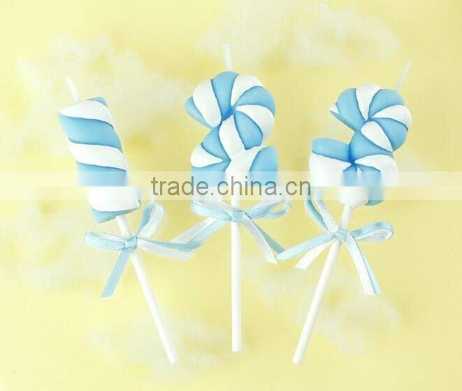 digit figure birthday colored number candle