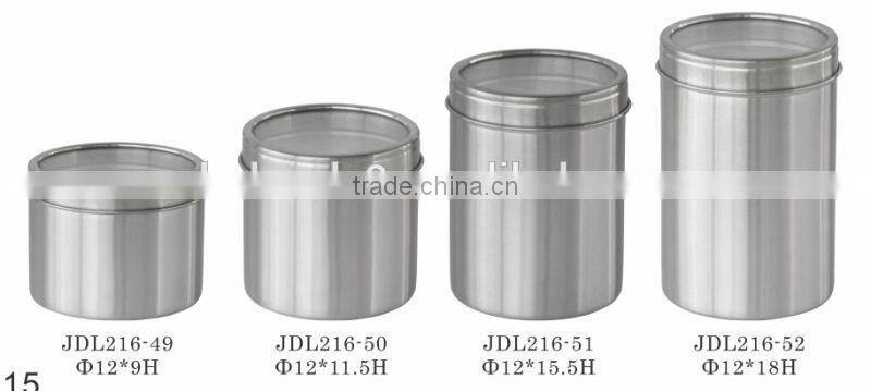 Coffee Vault, Stainless Steel 18/8 canister set
