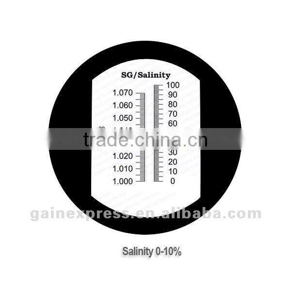 Salinity Refractometer with Built-in LED light Aquarium 0~10% ATC