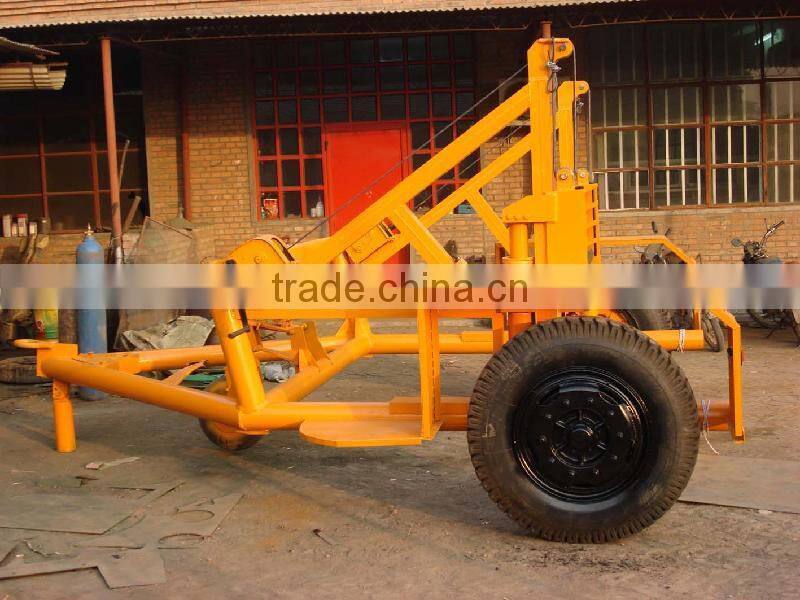 Cable drum trailer winch