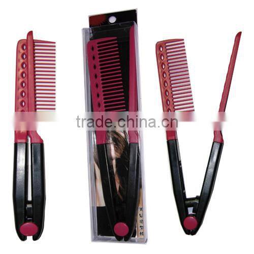 V type clip design hairdressing comb tools hairstyle DIY tools