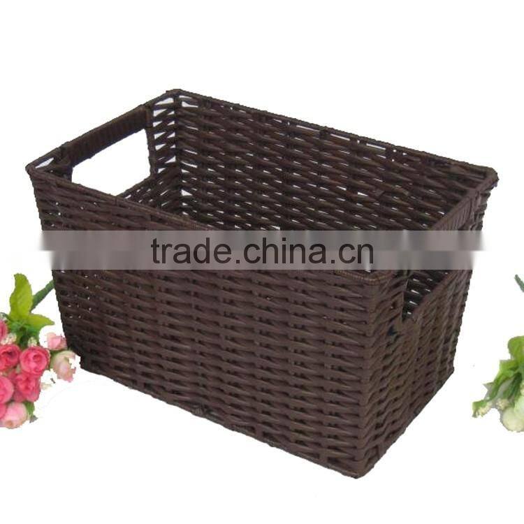 S&D laundry basket,gift basket, handmade storage basket with handle made in China