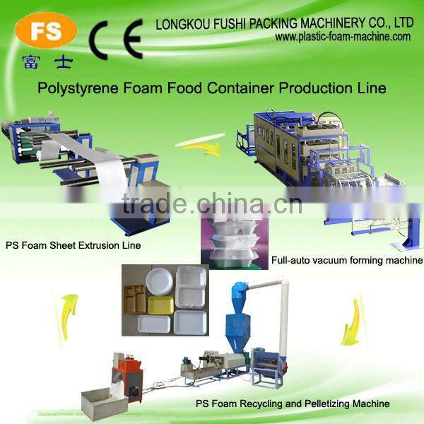 Polystyrene Disposable Plate and Fast Food Container Production Line