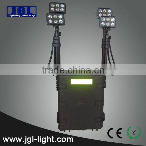 Guangzhou portable power source ems police equipment RLS-72w portable led remote area lighting system military police equipment