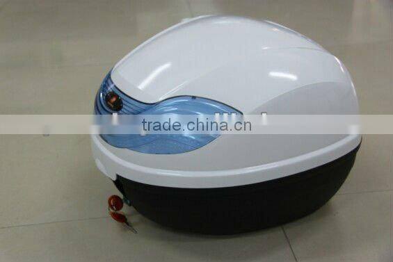 Whte shine motorcycle top case