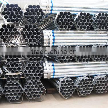BS1387 zinc coated screwed erw hot dip galvanized steel pipe