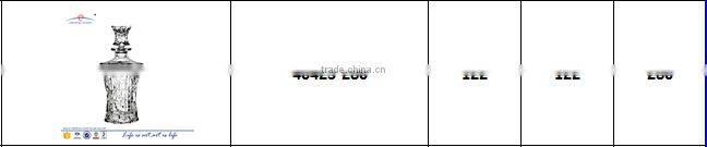 Modern art lead crystal high clear glass wine bottles for sale