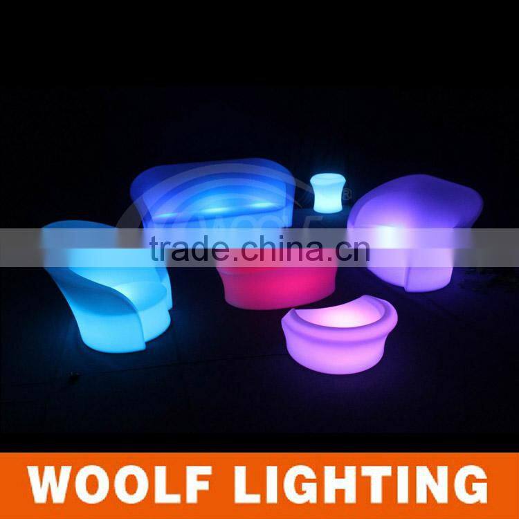 Popular Modern led home garden three seats Sofa Furniture with remote control