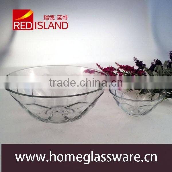 2016 new design crystal glass fruit / salad bowl