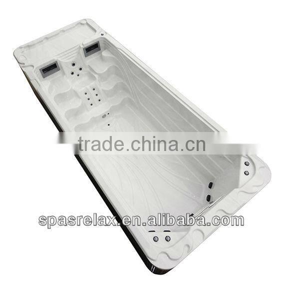 High quality Swimming Spa Pools Swim Pools with LED light and Pop-Up TV